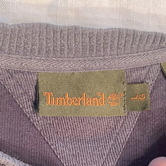 Timberland Mens Gray Crewneck Sweater with ribbed detailing - Picture 6 of 6